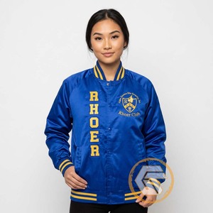 Veste universitaire personnalisée Sigma Gamma Rho en satin brodé matelassé imperméable et respirant, de haute qualité, pour femmes grecques de sororité - Product Image 3