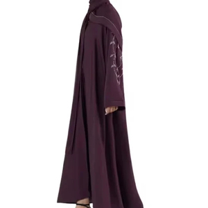 Abaya noire vintage islamique pour la prière, le Hajj et l'Omra, Kaftan Abayas Hijab respirant pour filles - Product Image 2