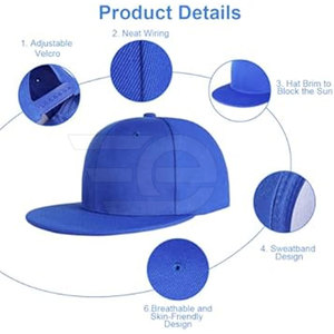 Outdoor Sun Brim <b>Hat</b> Durable Cotton Design Comfortable Fit Casual Everyday Headwear <b>Hat</b> Modern <b>Flat</b> Brim <b>Hat</b> - Product Image 3