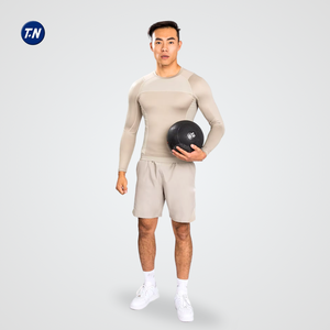 Custom Brand Unisex Adult Rashguard UV Protection Gym Ergonomic Design Anti-Microbial 220g Heat-Transfer Printed - Product Image 5