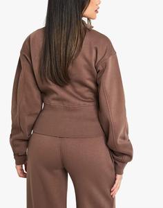 Sweat-shirts à capuche oversize en polaire pour femmes, coupe ample, chauds pour l'hiver, imprimés, pour l'entraînement, hauts de saison automne - Product Image 4