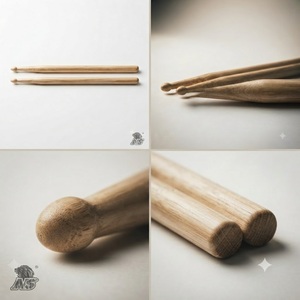 Baquetas de Madera de Fresno, Accesorios de Percusión Profesionales, Calidad Premium, Ligeras, Equilibradas, Duraderas, Cómodas para el Rendimiento - Product Image 6