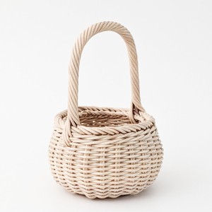 Handwoven rattan flower girl <b>basket</b> handle storage <b>baskets</b> present & fruit <b>display</b> containers - Product Image 2