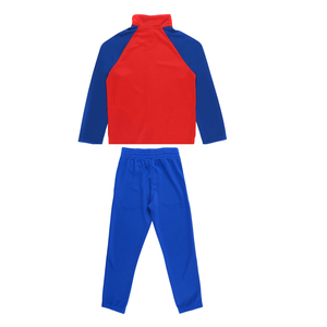 Conjunto de Uniforme Escolar de Felpa con Bloques de Color Rojo y Azul para Niños, Ropa Escolar Primaria, Tejido de Poliéster - Product Image 2