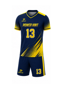 Conjunto de Uniforme de Fútbol Personalizado para Hombre, Color Azul Marino, Sublimado, Kit Completo, Impermeable, Transpirable, Ropa de Entrenamiento de Fútbol en Equipo - Product Image 3