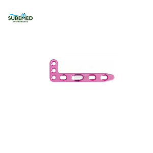 Plaque osseuse dorsale distale de la radio, à verrouillage, en acier inoxydable, 2,7 mm, pour fixation orthopédique du poignet, SureMed Instruments SMI-SI-1288 - Product Image 2