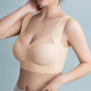 Sujetador deportivo sin costuras para mujer, transpirable, con tirantes convertibles, de alto soporte, para yoga, con detalles de malla, de spandex y nailon - Product Image 6