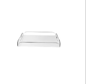 Plateau rectangulaire en acrylique transparent pour aliments, fruits, décoration, présentation, service, usage domestique et événements - Product Image 4
