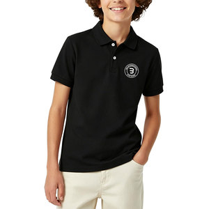 Polos de Golf Ecológicos para Jóvenes, Camisetas de Alto Rendimiento con Tacto Suave para Niños, Ropa Deportiva para Clubes de Golf Juveniles, Tops Flexibles que Absorben la Humedad - Product Image 1