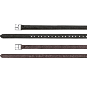 Últimos estribos de seguridad de acero inoxidable personalizados 2026 con doble costura y cuero central para caballos - Product Image 1