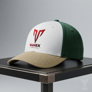 VANEK INTERNATIONAL Adult Unisex <b>Baseball</b> Hat Embroidered Logo Gray Adjustable Fit Casual 100% Cotton Breathable Summer Travel - Product Image 1