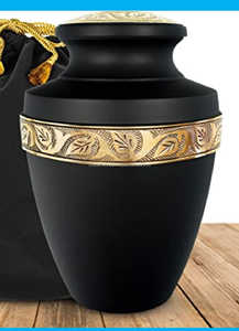 Urnas de Cremación Redondas de Aluminio con Diseño Floral, de Alta Calidad, Más Vendidas, para Cenizas Humanas - Product Image 2