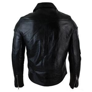 Wholesale Fashion <b>Men</b> Solid Cowboy Style <b>Leather</b> <b>Jacket</b> Plus Size <b>Mens</b> Western Style Outerwear - Product Image 5