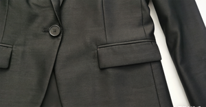 Compre Traje Formal de Negocios Personalizado de Alta Calidad, Chaqueta de Traje Negra de Un Solo Pecho para Hombre - Product Image 6