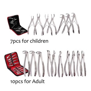 Ensemble de forceps d'extraction dentaire en acier inoxydable chirurgical Ametrine pour adultes et enfants, poignée ergonomique, certifié CE, garantie 1 an - Product Image 2