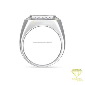 Vente en gros d'anneaux statement en argent sterling 925 avec diamants moissanite pour les marques de bijoux et les magasins de détail - Product Image 5