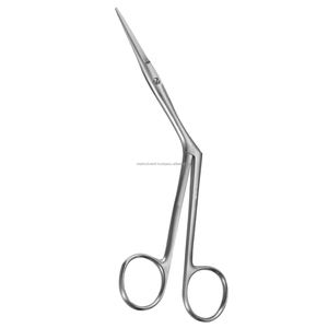 Ciseaux chirurgicaux Heymann 6.75 à lames arrondies et angulées, en acier inoxydable allemand, certifiés CE ISO, autoclavables, ensemble d'instruments OEM ODM - Product Image 4