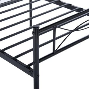 Affordable Metal <b>Bed</b> <b>Frame</b> with Headboard and Durable Steel Slats, Modern <b>Platform</b> <b>Bed</b> for Bedroom, Apartment and Home Furniture - Product Image 6
