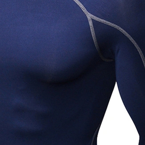 Top Selling <b>Men</b> Slim Fit <b>Compression</b> <b>Shirt</b> <b>for</b> Fitness Gym Workout Eco-Friendly Quick Dry Breathable Spandex/Nylon - Product Image 2