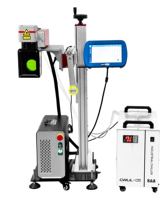 Imprimante laser UV volante haute vitesse pour marquage en ligne sur ligne de production, impression de date et de logo, sans encre, sans consommables