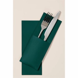 Portable Outdoor Camping Cutlery Organizer <b>Roll</b> Bag Heavy Duty <b>Canvas</b> Travel Kitchen Utensil Storage Pouch Leather Cutlery Pouch - Product Image 5