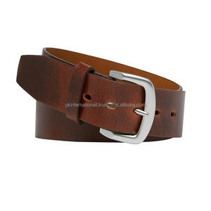 Ceinture décontractée en cuir marron bicolore de qualité supérieure pour hommes ceinture en cuir et accessoires de haute qualité à prix de gros commande en gros acceptée - Product Image 1