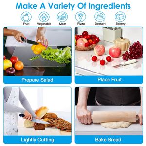Tagliere Trasparente Antiscivolo 17.71x15.74IN, Protezione per Piano di Lavoro della Cucina, per Sala da Pranzo - Product Image 6