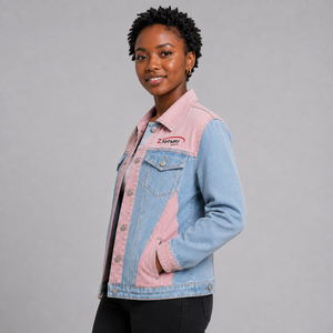 Durable Women Denim Jacket Custom Logo Breathable Washed Cotton Button <b>Up</b> Casual Streetwear Fashion Women <b>Jean</b> Jacket for Winter - Product Image 2