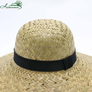 หมวกฟางเส้นปาล์มสีเหลืองใหม่ฤดูใบไม้ผลิ/ฤดูร้อนหมวกแจ๊สแบบลำลองระบายอากาศได้ดีอุปกรณ์เสริมเข็มขัดสำหรับตกปลาชายหาดท่องเที่ยว - Product Image 3