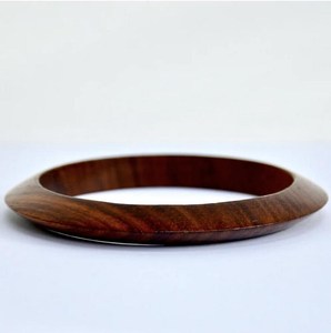 Colección de Pulseras de Madera Artificial con Brazaletes de Madera Natural y Decoración de Latón, Joyería Artesanal de Moda Premium - Product Image 2