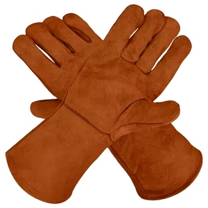 Gants de sécurité réfléchissants ignifuges de haute performance en cuir de vachette pleine fleur avec toile d'aramide pour la soudure et la construction - Product Image 6