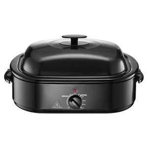 Forno per Arrosto di Tacchino da 18QT a Cottura Rapida, Temperatura Regolabile 150-450 Fahrenheit, Coperchio Autoregolante Singolo, Arrosto Rimovibile - Product Image 1