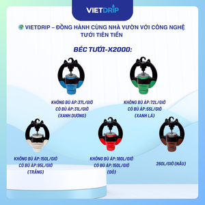 Micro-asperseur Vietdrip X2000, marque personnalisable disponible, approvisionnement direct usine, plastique vierge, irrigation agricole - Product Image 6