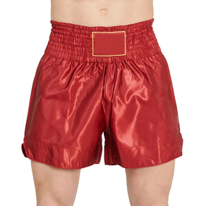 Shorts de boxe décontractés pour hommes, personnalisés, de haute qualité, respirants, en toile, taille haute, avec cordon de serrage, services OEM, pour adultes, en polyester lavé - Product Image 1