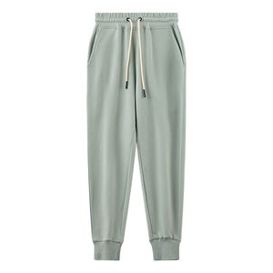 Pantalon de survêtement décontracté pour homme, personnalisable avec logo, 100 % coton, anti-plis, molleton chaud, fermeture éclair, poids moyen, vente en gros OEM - Product Image 3