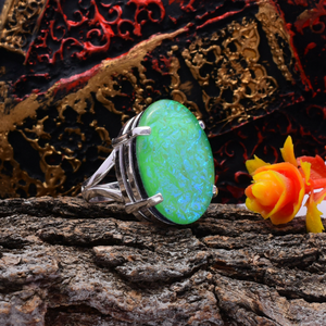 Australian Triplet <b>Opal</b> <b>Ring</b> 925 Sterling Silver <b>Ring</b> Handmade Jewelry Prong Setting <b>Ring</b> Gift for Her - Product Image 1