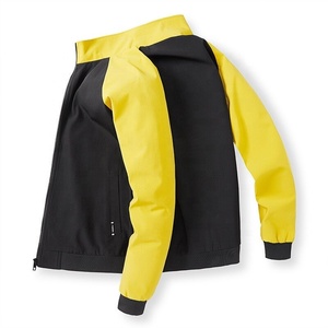 Chaqueta delgada informal de dos tonos para hombre y mujer, Cazadora Bomber Vintage, prendas de vestir exteriores, Otoño, 2022 - Product Image 5