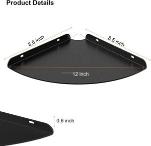 Estante de Esquina Metálico de Aleación de Aluminio, Flotante, Resistente al Agua, Ecológico, Moderno, para Cocina, Baño, Sala de Estar y Hogar - Product Image 3