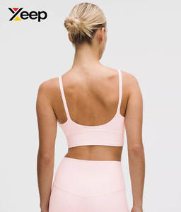 เสื้อชั้นในกีฬาโยคะคุณภาพสูงสำหรับผู้หญิง XEEP รุ่น XC-SB-129 แบบเรียบง่าย ระบายอากาศได้ดี สายปรับได้ แผ่นรองถอดออกได้ รองรับได้ดีเยี่ยม แห้งเร็ว - Product Image 2