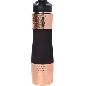 Handmade Pure <b>Copper</b> <b>Drinking</b> Water <b>Bottle</b> with Sipper Cap 1000ml Ayurvedic Health Benefit <b>Bottle</b> for Gym Travel Office and Home - Product Image 6