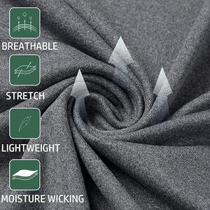 Chemises de sport à manches longues pour hommes, sweat-shirt à demi-zip, hauts de fitness pour le jogging, respirants, compressifs, pour la course à pied - Product Image 6