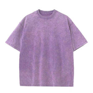 T-shirt Homme Col Rond Gris Foncé Délavé Coupe Ample Manches Courtes Style Basique Personnalisable Logo OEM ODM Vente en Gros Vêtements - Product Image 6