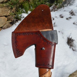 Protector de Cuchilla de Hacha de Cuero para Trabajo de Campo, Protector de Herramientas de Cuero para Aventuras al Aire Libre - Product Image 2