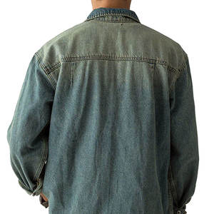 Camisa de Mezclilla Premium para Hombre, Corte Slim Fit, Algodón Elástico, Puños Elásticos, Manga Larga, con Doble Bolsillo en el Pecho - Product Image 5