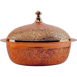 White Powder Modern Elegant Casserole Round Hotpot Ramadan Special Food <b>Warmer</b> Stainless Steel Hot Pot <b>Buffet</b> for Food Serving - Product Image 4