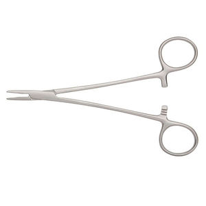 Pince porte-aiguille incurvée à cinq têtes Euprun Price Manual pour laparoscopie, forme en V robuste, par Dentavex - Product Image 6