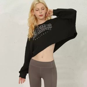 Women's Oversized Drop-Shoulder Crew Neck Sweatshirt <b>Asymmetric</b> <b>Hem</b> Solid White Full Sleeve Knitted Cotton Autumn Wear - Product Image 2