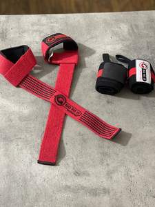 Muñequeras de Entrenamiento con Neopreno y Correas Elásticas en Forma de 8 para Levantamiento de Pesas, Set de Accesorios de Gimnasio de Alta Elasticidad - Product Image 2