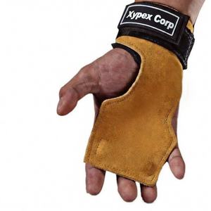 Guantes Protectores de Palma de Cuero Vacuno de 7mm Personalizados para Levantamiento de Pesas y Entrenamiento de Potencia - Protección Profesional con Agarre Antideslizante - Product Image 4