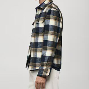 Camisa de Franela para Hombre de Primera Calidad, Ligera, Transpirable, Ecológica, de Algodón y Lana, Casual, Antiarrugas, Totalmente Personalizable, Último Modelo - Product Image 2